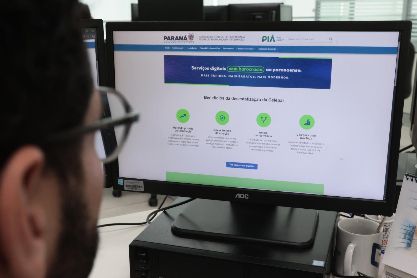Estado lança portal para esclarecer dúvidas sobre a desestatização da Celepar