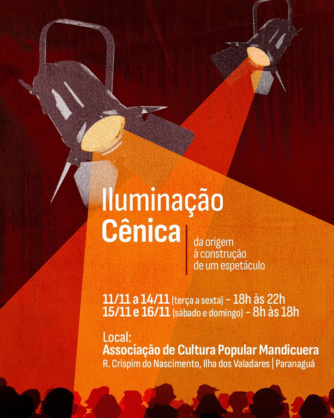 Oficinas de Iluminação Cênica abrem inscrições em Paranaguá