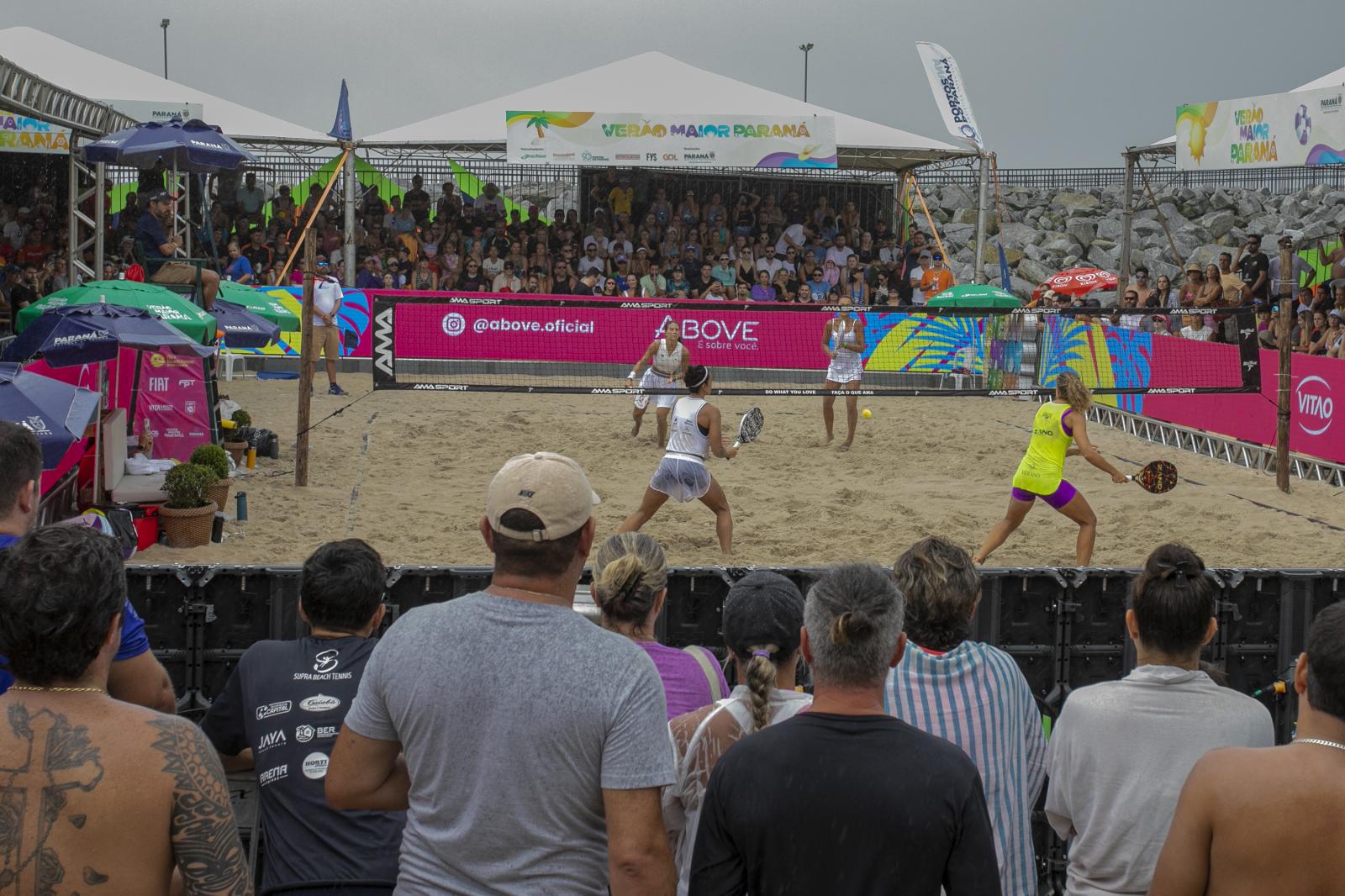 Com apoio da Portos do Paraná, beach tennis movimenta o Litoral no Verão Maior
