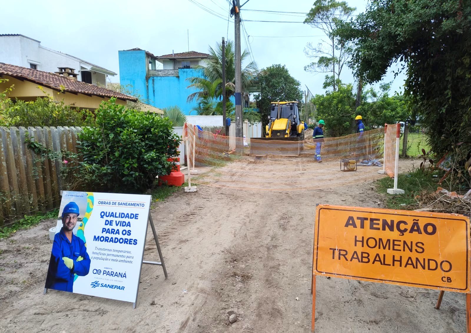 Esgotamento sanitário na Praia de Caieiras leva mais qualidade de vida e desenvolvimento para região